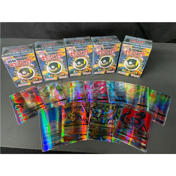Lot of 5 Packs of Pokemon Fan Art Cards - Metallic Pokemon Art Cards - New