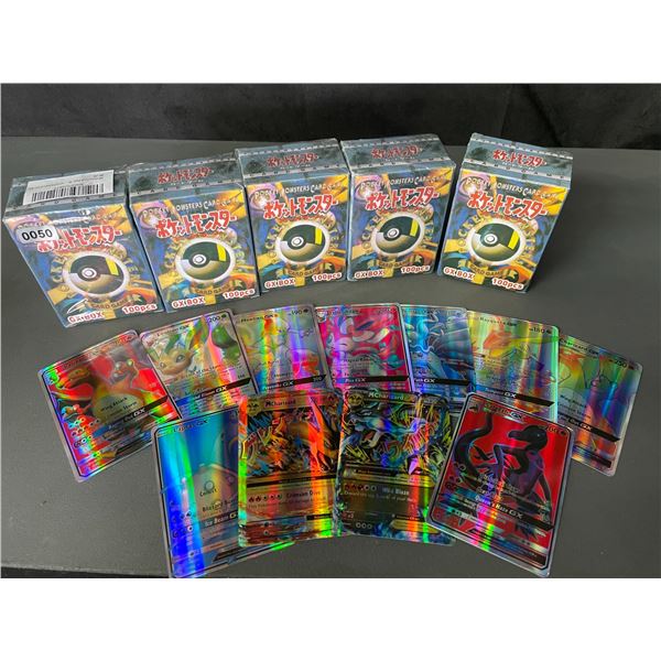 Lot of 5 Packs of Pokemon Fan Art Cards - Metallic Pokemon Art Cards - New