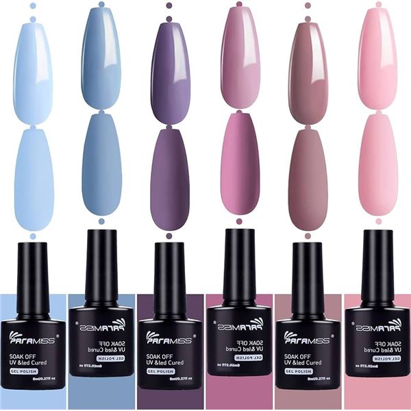 Lot of 2 Boxes of Paramiss Gel Nail Polishes - 6 Polishes/Colours Per Box! - Brand New