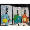 Image 2 : Lot of Pokemon Luggage Tags - 5PCS - Brand New!