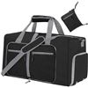 Image 1 : Lot of 1 Large 65L Foldable Travel Duffle Bag w/ Shoes Compartment - Brand New!