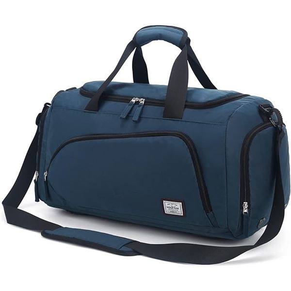 Lot of 1 Windtook 35L Gym Bag/Sports Duffel Travel Bag - 21 x 11 inch - Navy Blue - Brand New!