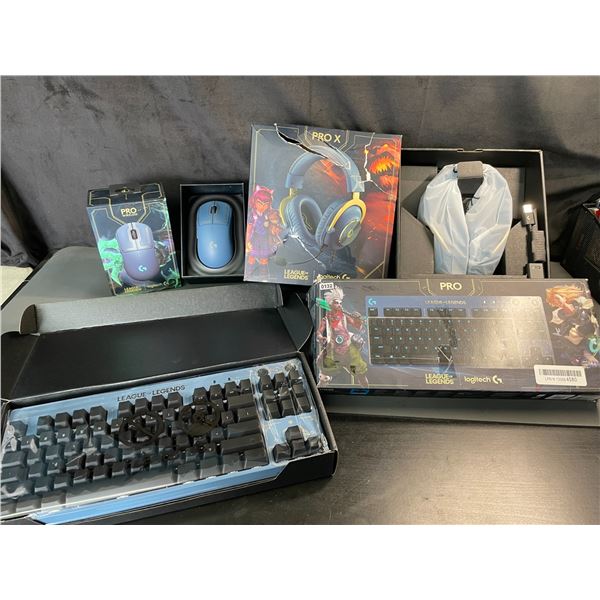 Gamer's Dream; League of Legends Logitech Lot! Includes 1x Wireless Mouse, Keyboard, & Headset - NEW