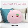 Image 4 : Lot of 2 Pink Cat "Squishmallow" Inspired Large Squishy Pillows/Kawaii Plushie Pillows - Brand New