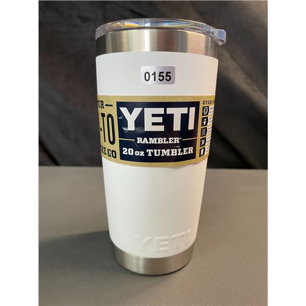 Lot of 1 YETI Rambler 20oz Tumbler - White - Brand New!