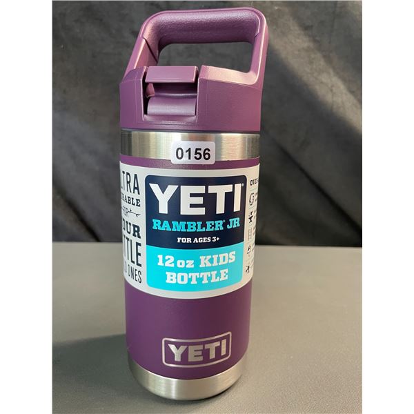 Lot of 1 YETI Rambler Jr. 12oz Kids Bottle - Purple - Brand New!