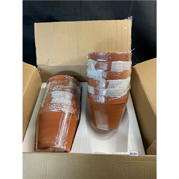 Lot of 1 Box of Planter Pots - 12PCS - 6inch - Brand New!