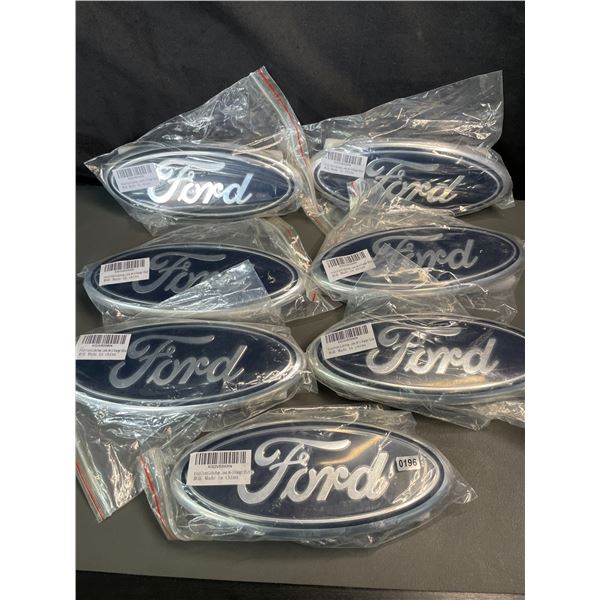 Lot of 7 Ford 9-Inch Front Grille/Tailgate Emblems - Brand New!