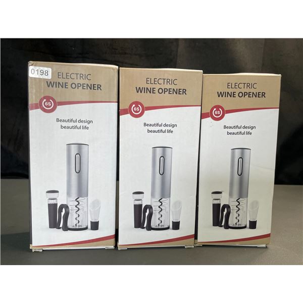 Lot of 3 Electric Wine Openers - Brand New