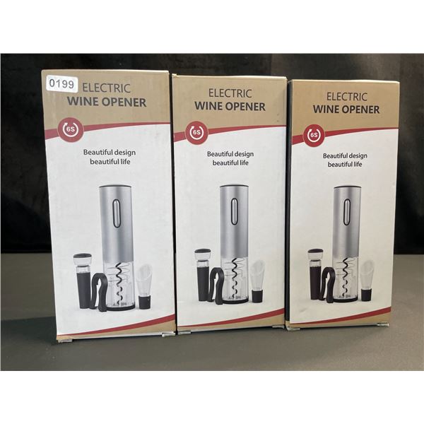 Lot of 3 Electric Wine Openers - Brand New