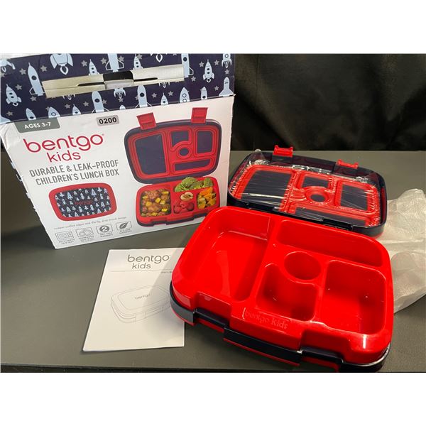 Lot of 1 Bentgo Kids - Durable & Leak-Proof Lunch Box - Blue/Red