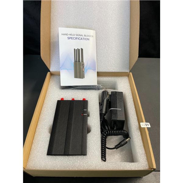 Lot of 1 Hand-Held Signal Blocker/Jammer - GPS, Cell Signal, etc. Blocker/Jammer Device - BRAND NEW!