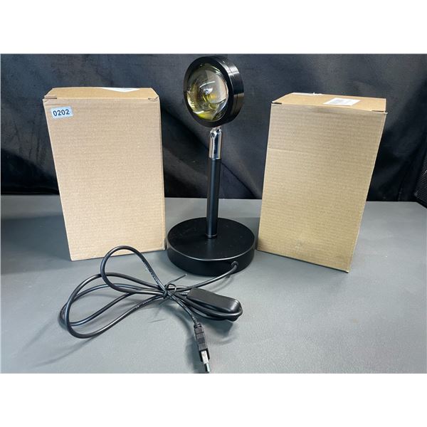 Lot of 2 Sunset Projection Lamps - Brand New