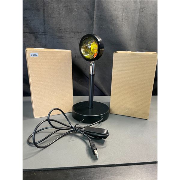 Lot of 2 Sunset Projection Lamps - Brand New