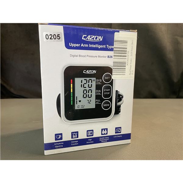 Lot of 1 Cazon Upper Arm Intelligent Automatic Blood Pressure Monitor - Brand New