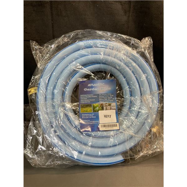 Lot of 1 Atlantic Garden Hose - 15FT Length - Brand New!