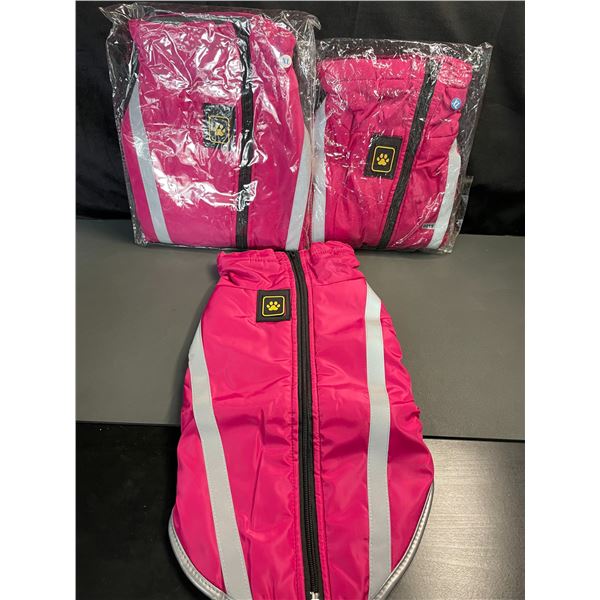 Lot of 3 Dog Reflective Vests - Size XL - Brand New