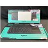 Image 1 : Lot of 2 Logitech Keyboards - Media K400 Plus (1x English, 1x French) - Brand New