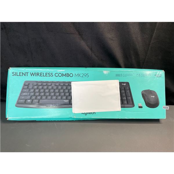 Lot of 1 Logitech Silent Wireless Combo MK295 Mouse + Keyboard - Brand New
