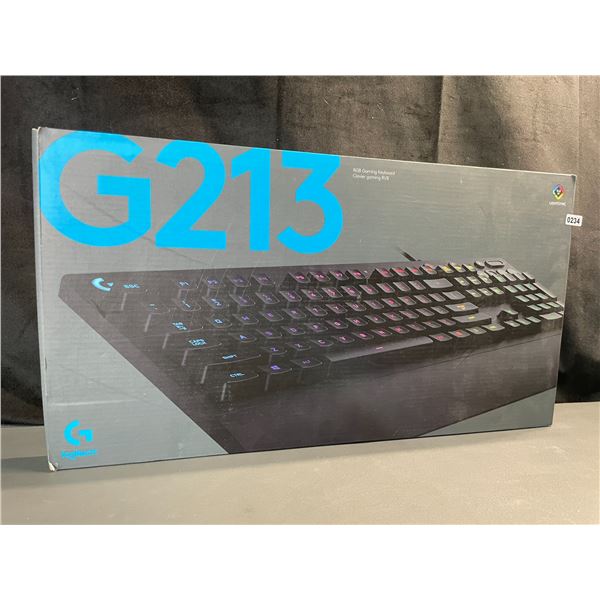 Lot of 1 Logitech G213 RGB Gaming Keyboard - Open Box