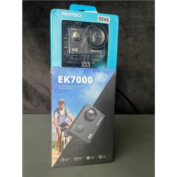 Lot of 1 Akaso EK7000 4K Wifi Action Camera with Remote Control - BRAND NEW!