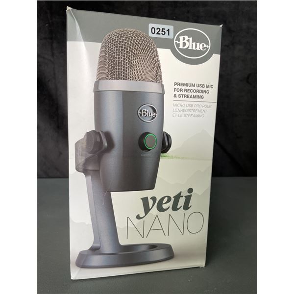 Lot of 1 YETI Nano Premium USB Mic for Recording & Streaming - NEW
