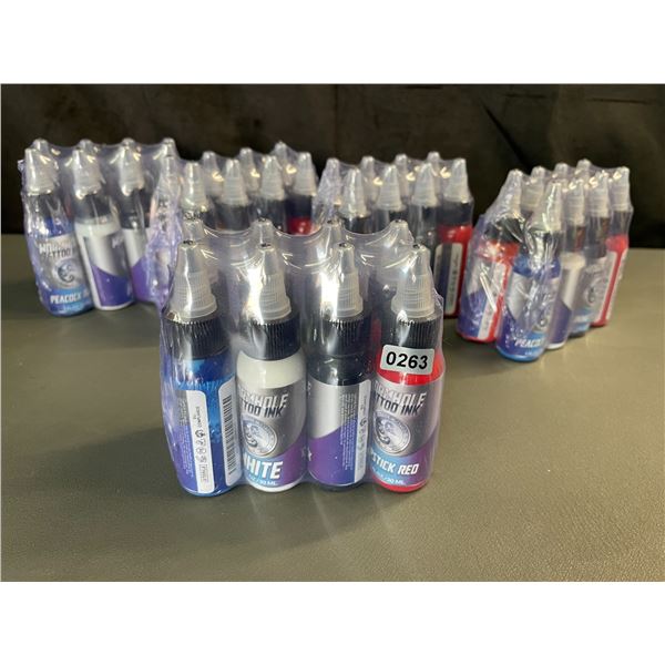 Lot of 5 Multi-Packs of Womrhole Tattoo Inks - 8PCS/Colours Each - Brand New!