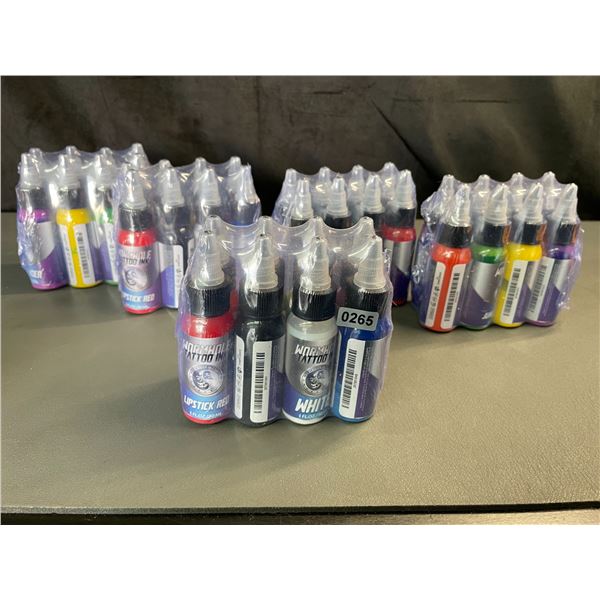 Lot of 5 Multi-Packs of Womrhole Tattoo Inks - 8PCS/Colours Each - Brand New!
