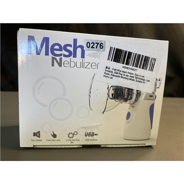 Lot of 1 Mesh Nebulizer/Cold Mist Steam Inhaler Device - Brand New