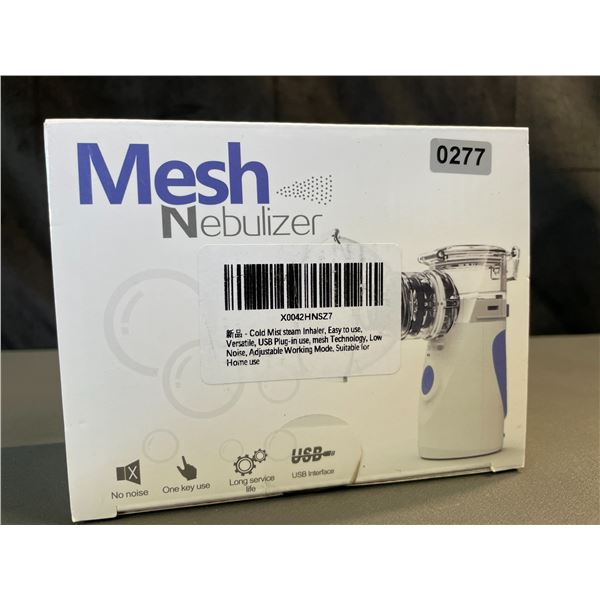 Lot of 1 Mesh Nebulizer/Cold Mist Steam Inhaler Device - Brand New