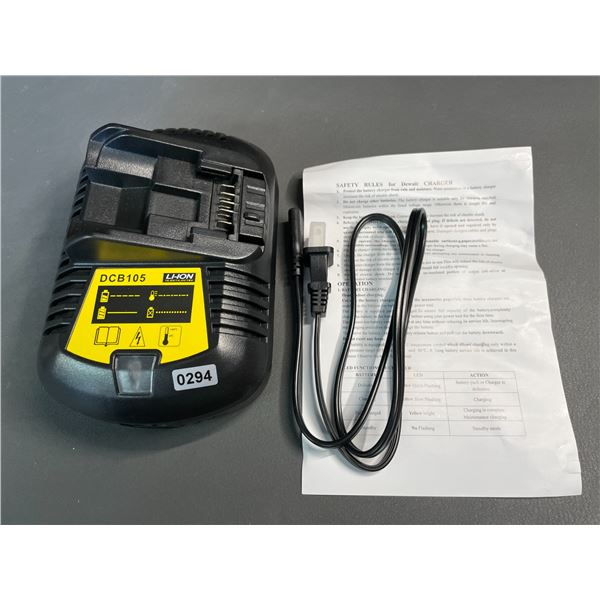Lot of 1 DCB105 Aftermarket Dewalt Charger - Brand New