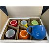 Image 1 : Lot of 1 Box of Amethya Stoneware Colorful Drinking Mugs - 6PCS - New