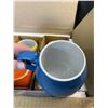 Image 2 : Lot of 1 Box of Amethya Stoneware Colorful Drinking Mugs - 6PCS - New