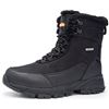 Image 1 : Lot of 1 Pair of Shulook Men's Winter Snow Boots - Size 12 - Waterproof, Non-Slip, & Fur Lined