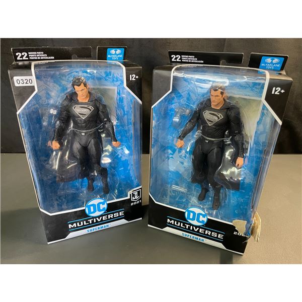 Lot of 2 DC Multiverse 2021 Superman Collectible Action Figure Toys by McFarlane Toys - Brand New