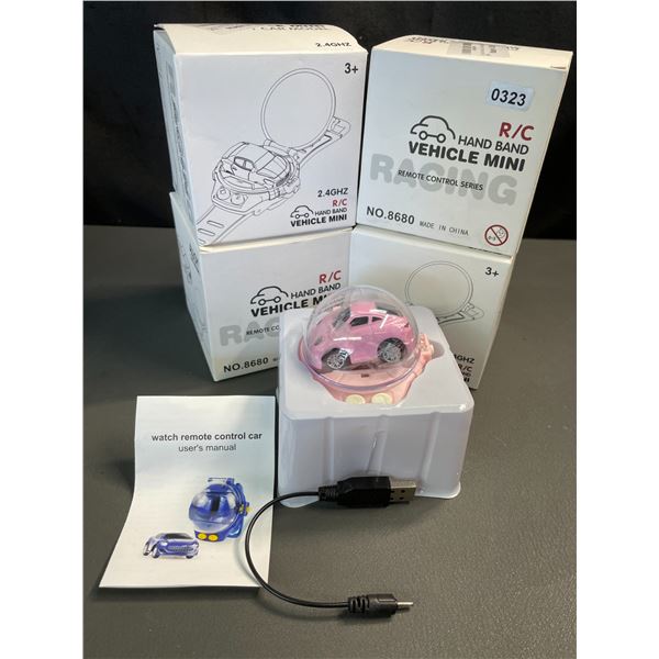 Lot of 4 R/C Car Hand-Band Kids Toys - New