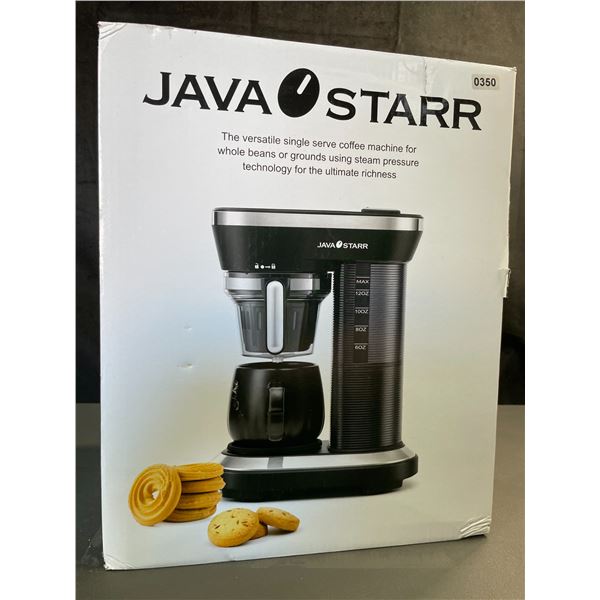 Lot of 1 Java Starr Single Serve Coffee Machine w/ Built-In Grinder for Whole Beans - BRAND NEW!