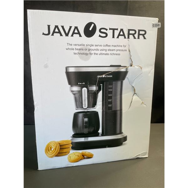 Lot of 1 Java Starr Single Serve Coffee Machine w/ Built-In Grinder for Whole Beans - BRAND NEW!
