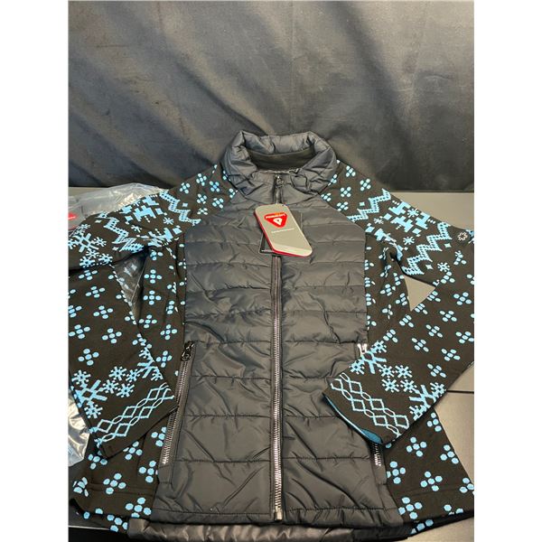 Lot of 2 Newland Sport & Lifestyle Women's Full-Zip Performance Ski Sweaters - NEW - Size X-Small