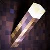 Image 2 : Lot of 3 Minecraft 12-Inch LED Torch Lights - Wall Mountable - USB Rechargeable - Brand New