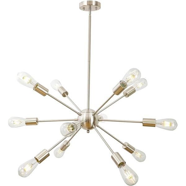 Lot of 1 Sputnik Chandelier Light Fixture - Brand New