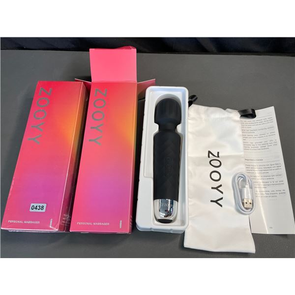 Lot of 2 Zooyy Rechargeable Personal Massagers/Adult Sex Toys for Women - Quiet & Waterpoof - NEW