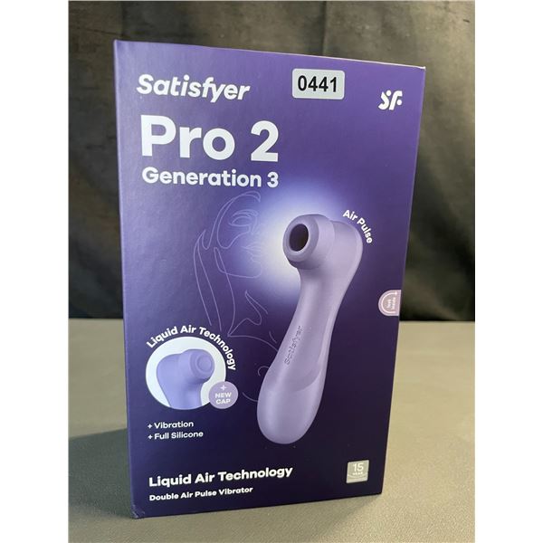 Lot of 1 Satisfyer Pro 2 Generation 3 - Double Air Pulse Vibrator/Sex Toy w/ App Control - Brand New