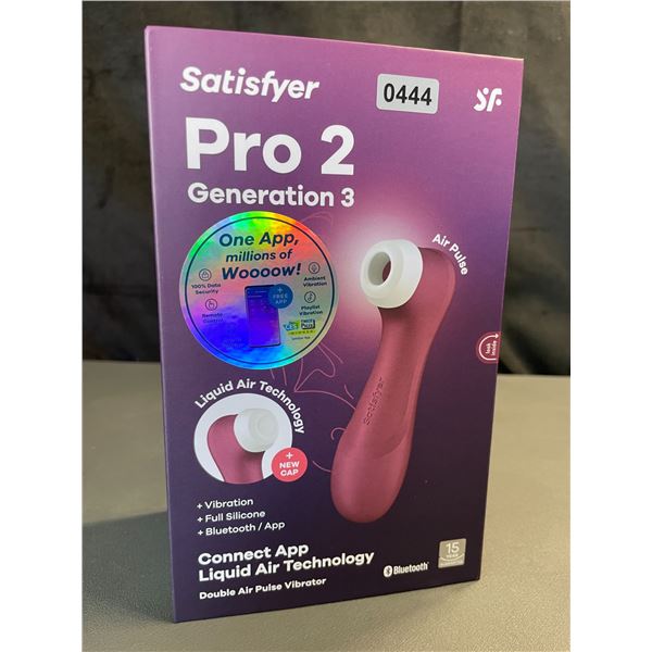 Lot of 1 Satisfyer Pro 2 Generation 3 - Double Air Pulse Vibrator/Sex Toy w/ App Control - Brand New