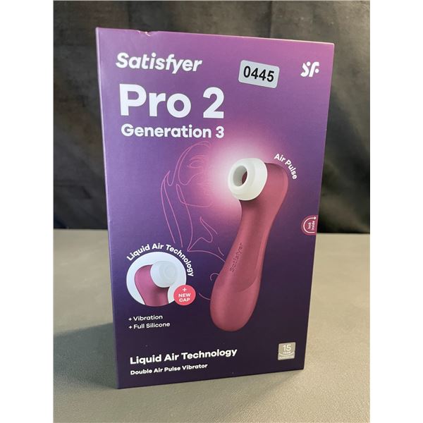 Lot of 1 Satisfyer Pro 2 Generation 3 - Double Air Pulse Vibrator/Sex Toy w/ App Control - Brand New