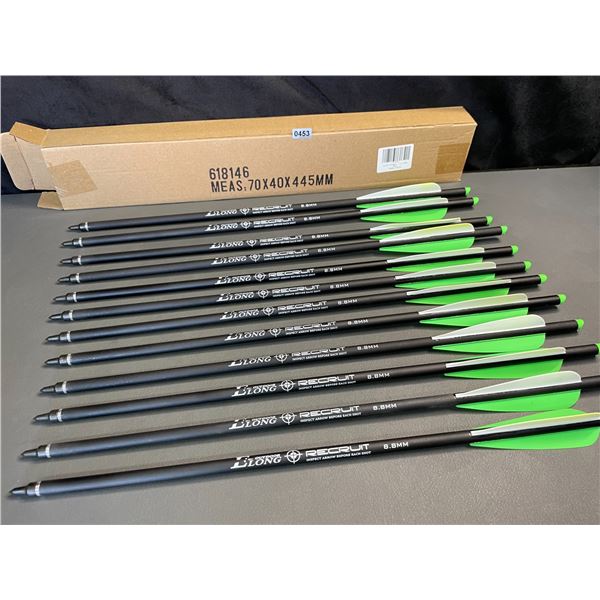 Lot of 1 12-Pack of 20-inch Carbon Crossbow Bolts - Brand New