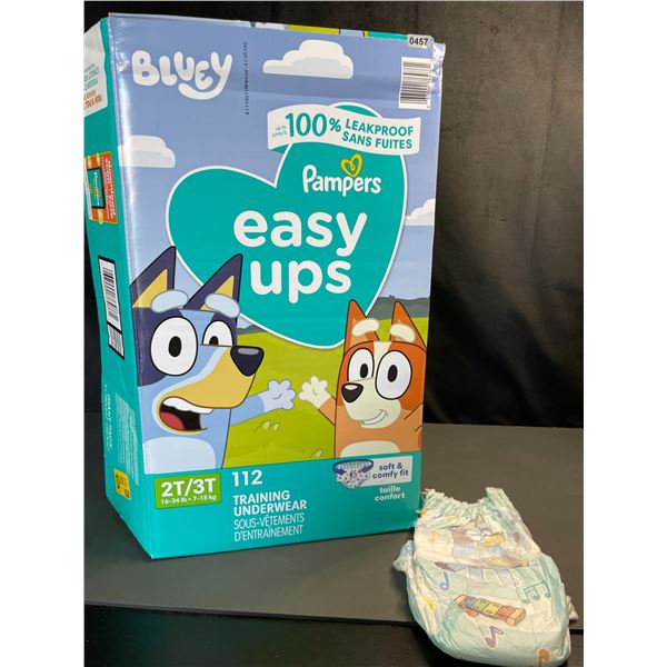 Lot of 1 Box of Pampers Easy Ups Bluey 2T/3T Training Underwear - New (Open Box)
