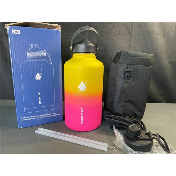 Lot of 1 Sendestar Double Wall Stainless Steel Insulated Water Bottle - Large 1.8L (64oz) - NEW