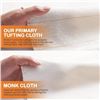 Image 4 : Lot of 1 Pack of Rug Tufting Cloth - Brand New (85 x 79inch) For Tufting/Needle Punch Crafts