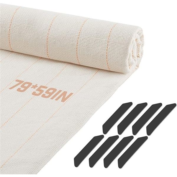 Lot of 1 Pack of Rug Tufting Cloth - Brand New (85 x 79inch) For Tufting/Needle Punch Crafts